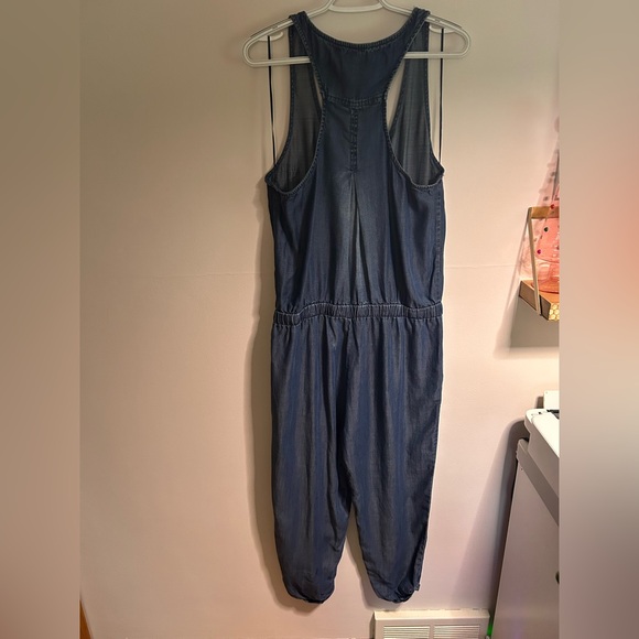 Denim look racerback jumpsuit - Picture 2 of 3